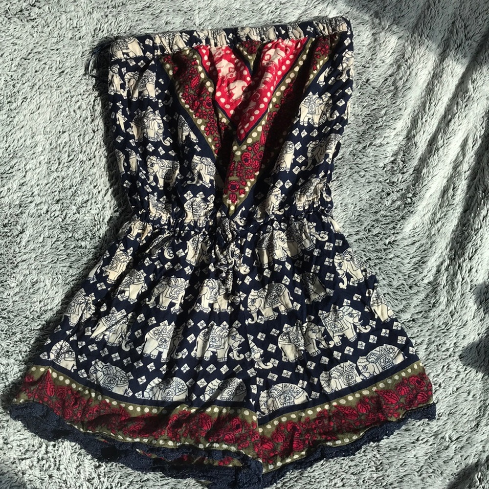 Strapless Romper